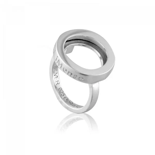 MY iMenso 925/rhod-plated ring for 14mm 8/022 (choose your size)