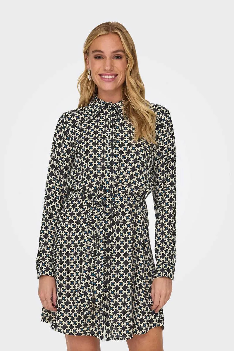 Vestido corto estampado