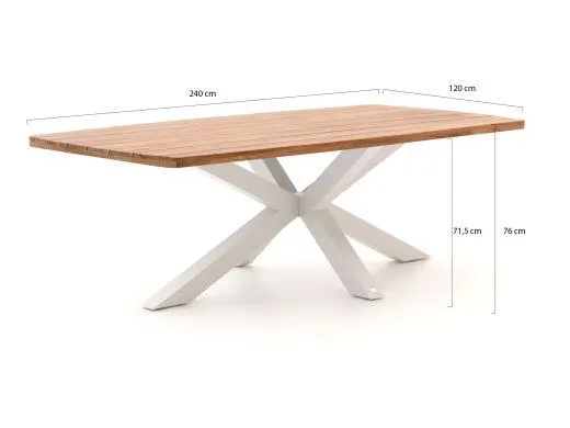 Manifesto Rivola/Induno Deens Ovaal 240cm dining tuinset 7-delig