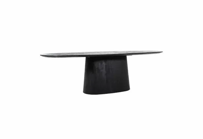 Eettafel Aron ovaal 300x110cm zwart