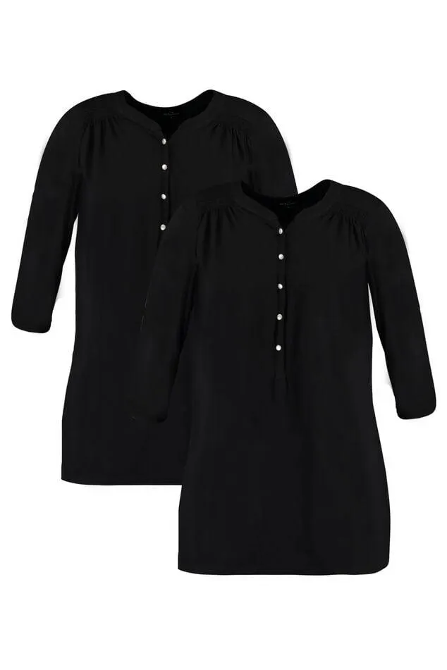 2 pack Top met driekwart mouwen