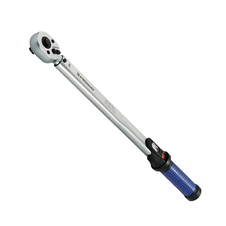 Promat momentsleutel, rechtsomdraaiend, aandrijfvierkant ½", werkbereik 40 - 200 Nm