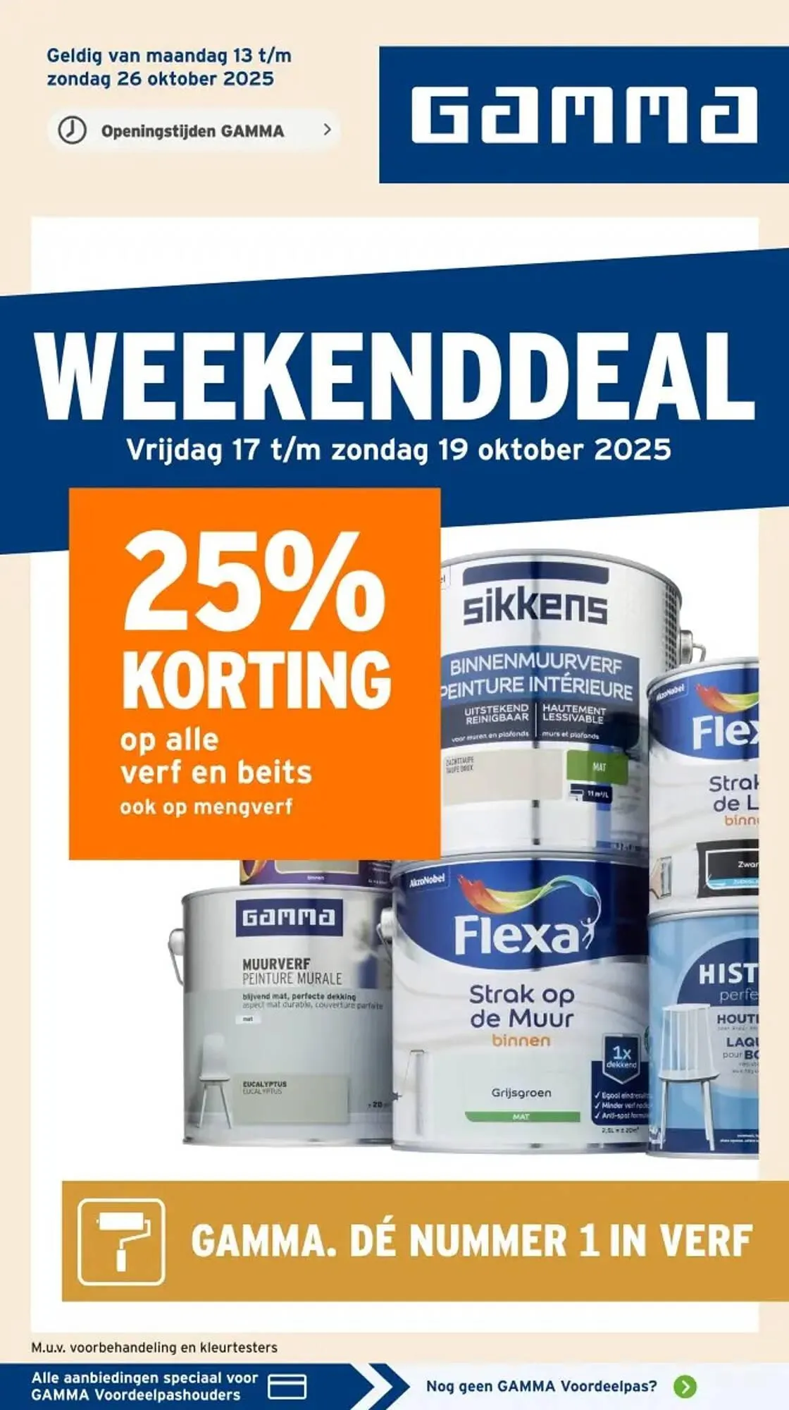 GAMMA folder van 13 oktober tot 26 oktober 2025 - Folder pagina 1