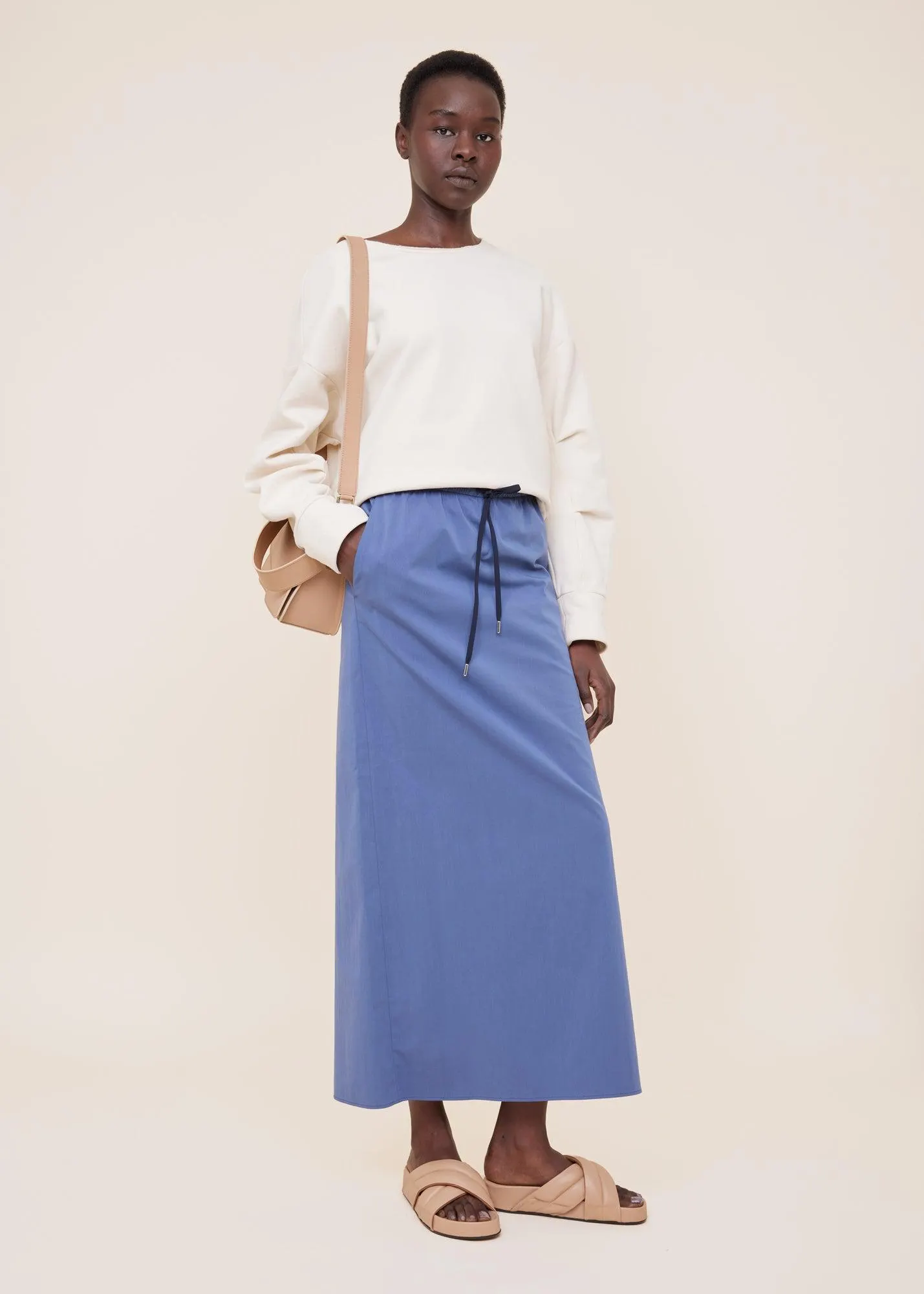 Katoenen rok met trekkoord