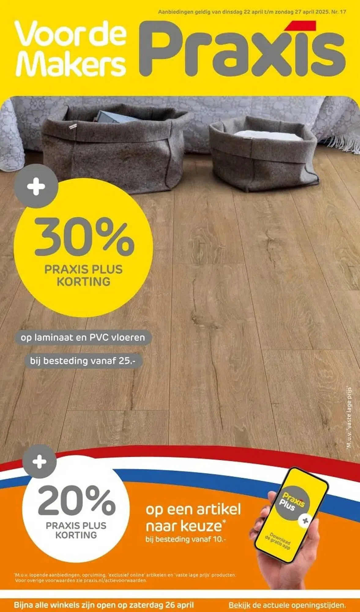 Praxis folder van 22 april tot 27 april 2025 - Folder pagina 1