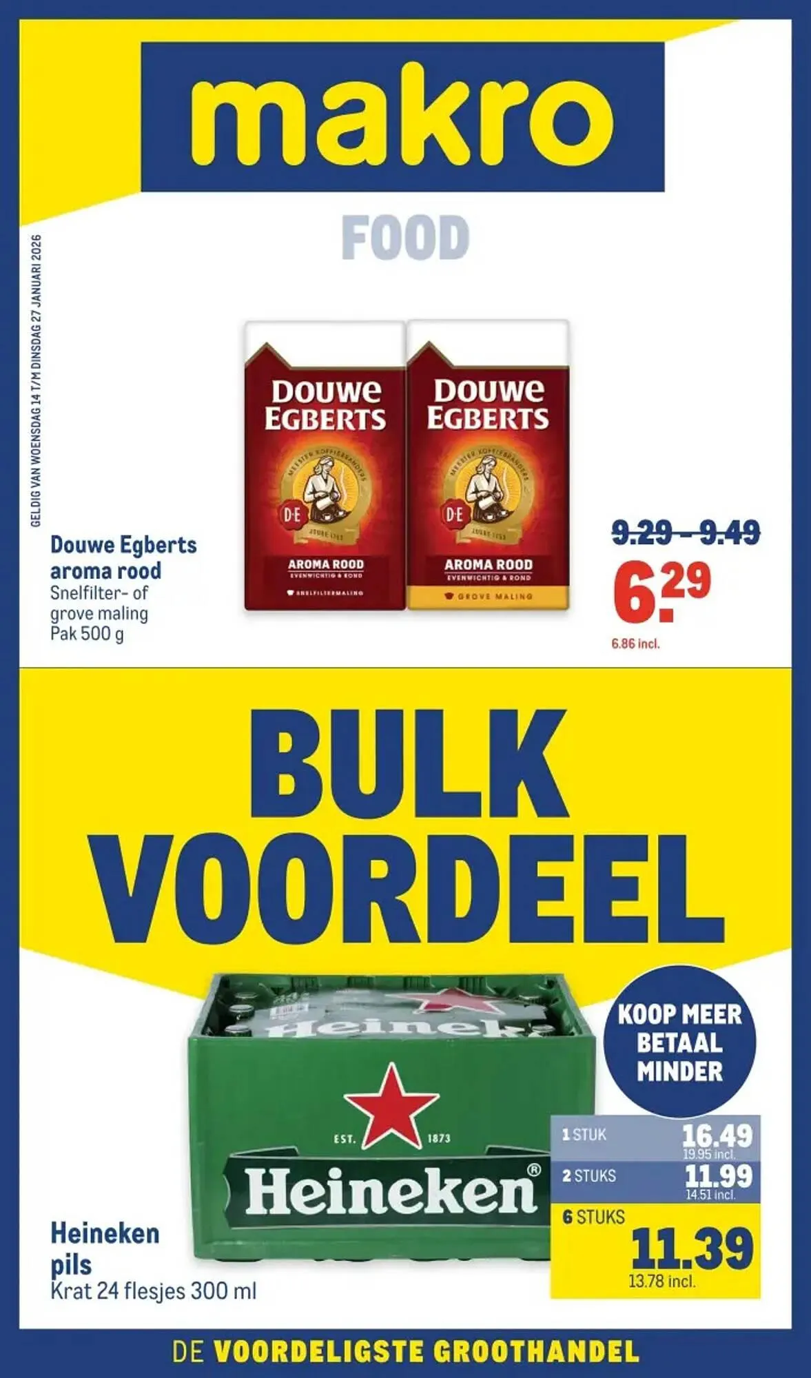 Makro folder van 14 januari tot 27 januari 2026 - Folder pagina 1