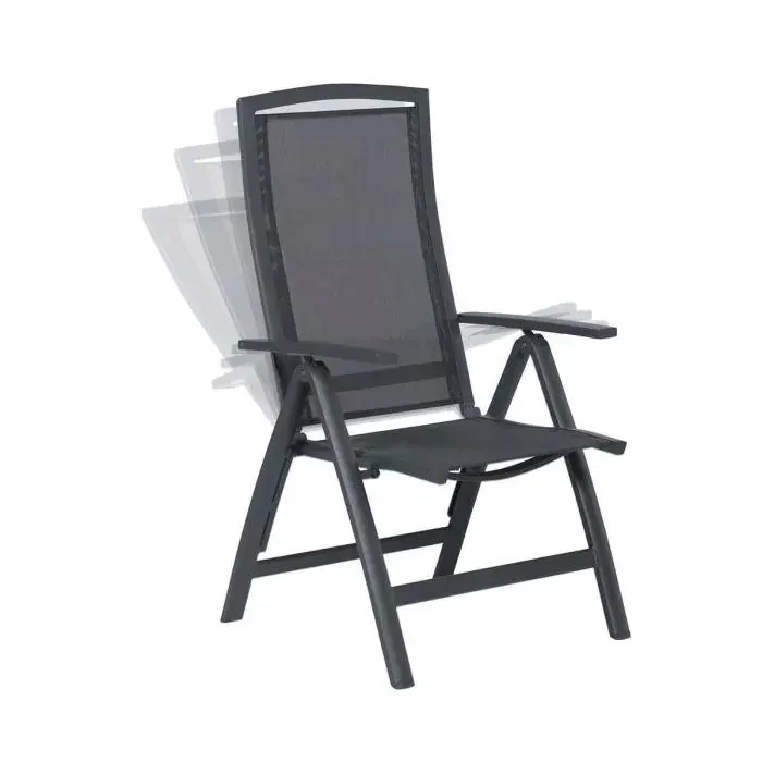 Rosa tuinstoel verstelbaar - donker grijs