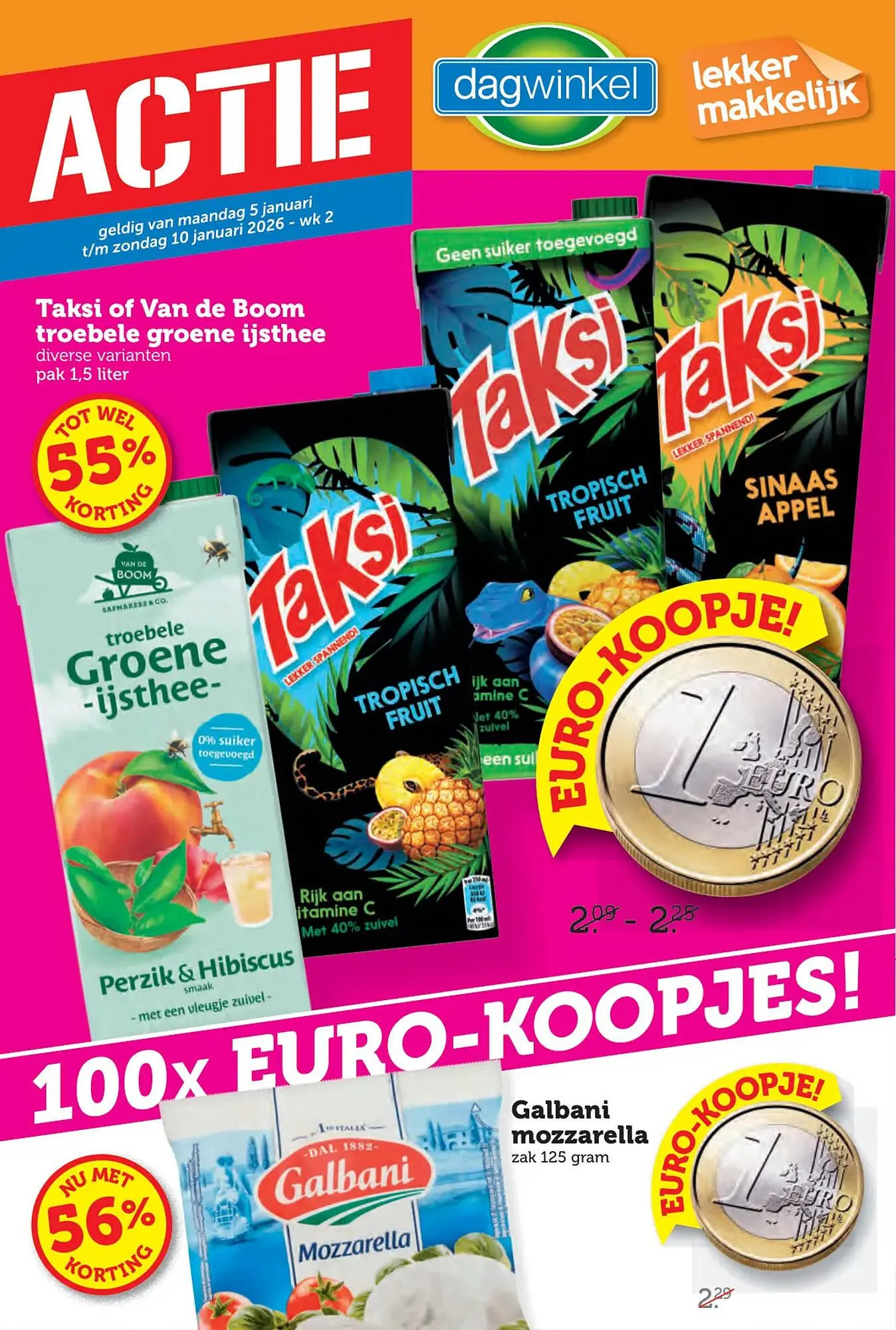 Dagwinkel folder van 5 januari tot 10 januari 2026 - Folder pagina 1
