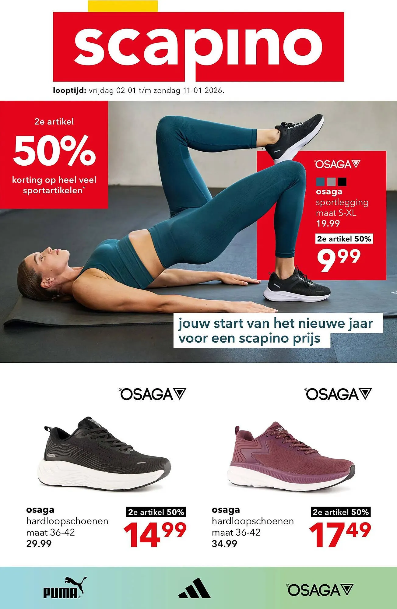 Scapino folder van 2 januari tot 11 januari 2026 - Folder pagina 1