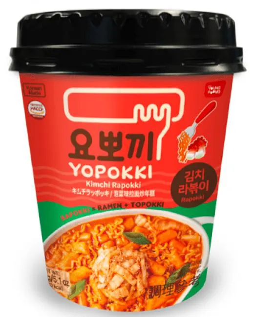 Yopokki Instant Kimchi Rapokki Ramen Noedels 145g