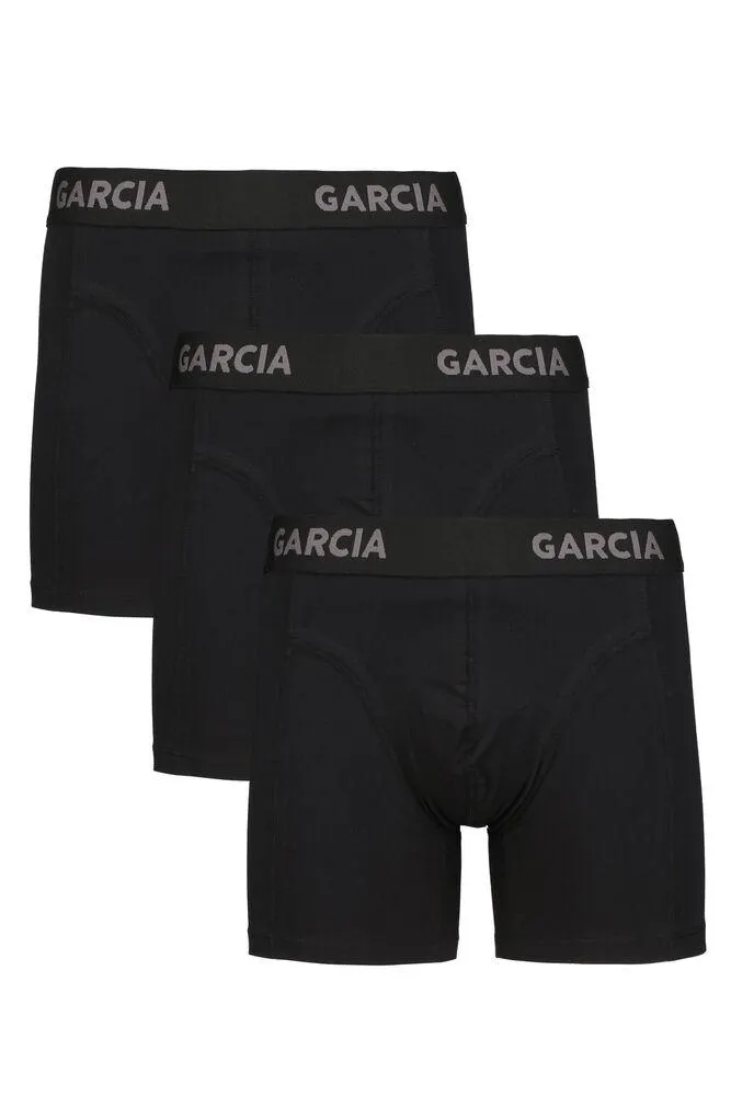 garcia 3 pack boxershorts zwart