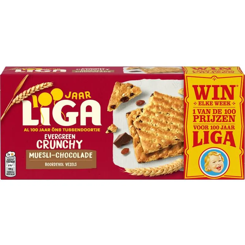 Liga Evergreen crunchy muesli-chocolade