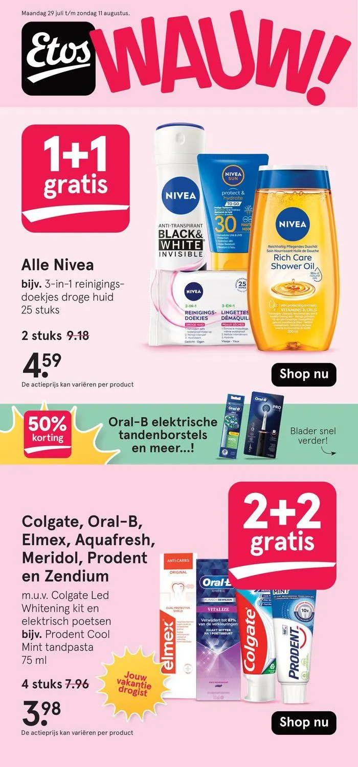 Etos Wauw! van 29 juli tot 12 augustus 2024 - Folder pagina 1