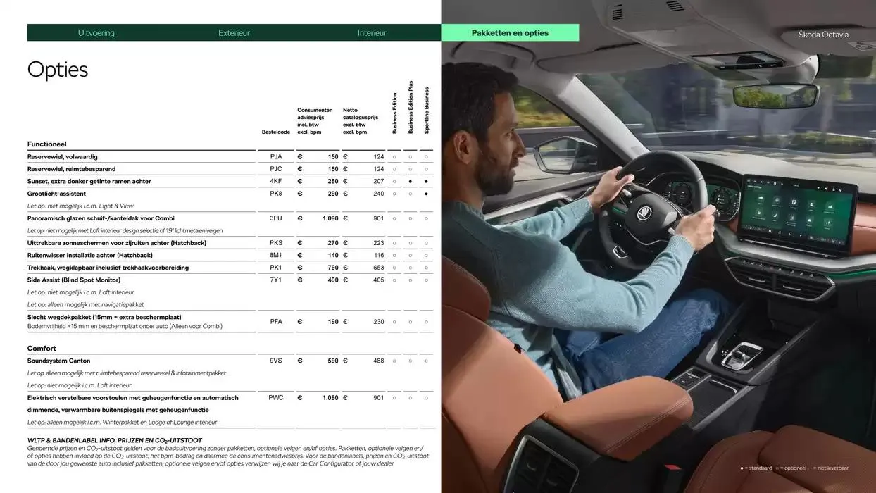 Škoda Octavia (Combi) prijslijst per 6 september 2024 van 6 december tot 6 december 2025 - Folder pagina 17