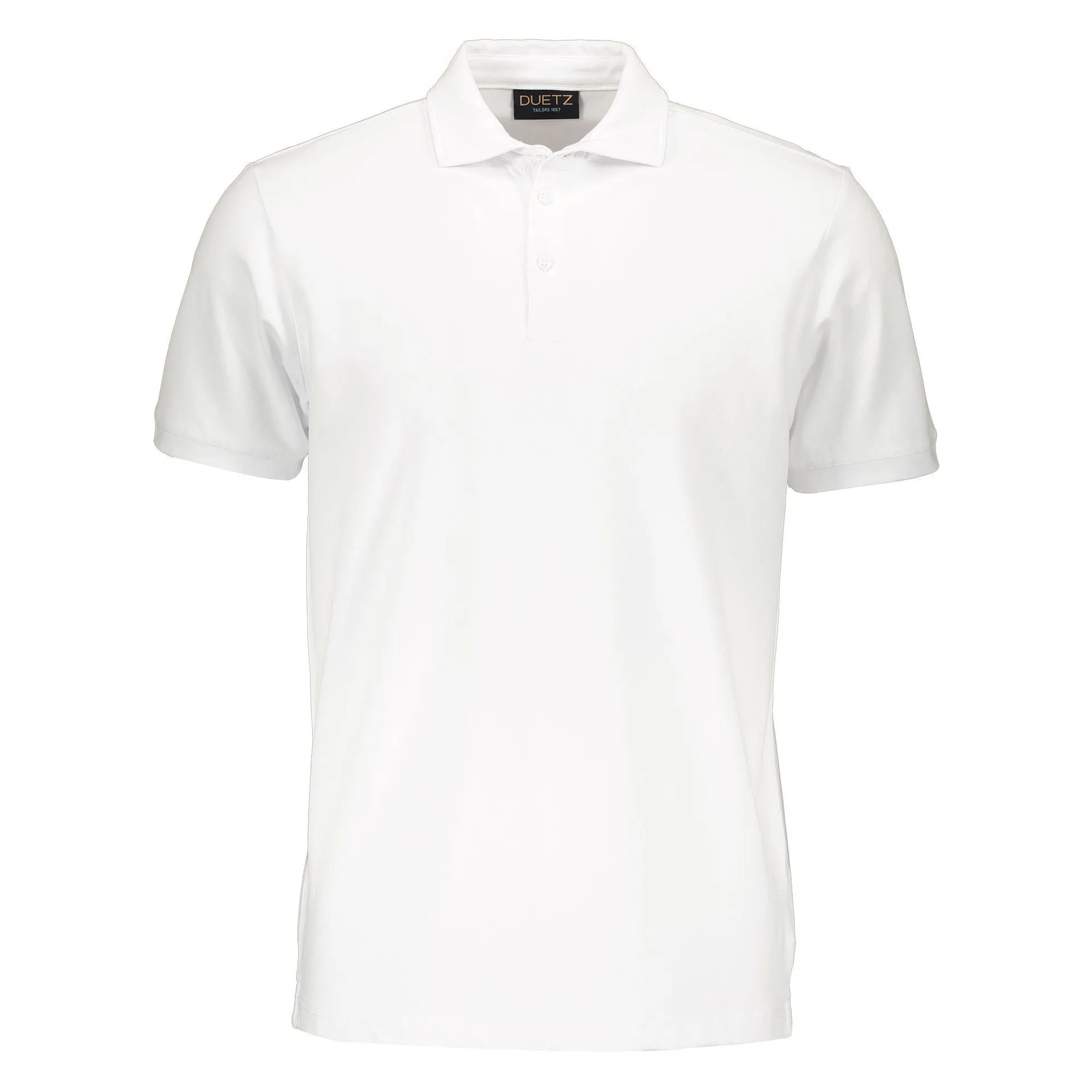 Piqué Katoenen Stretch Polo Wit