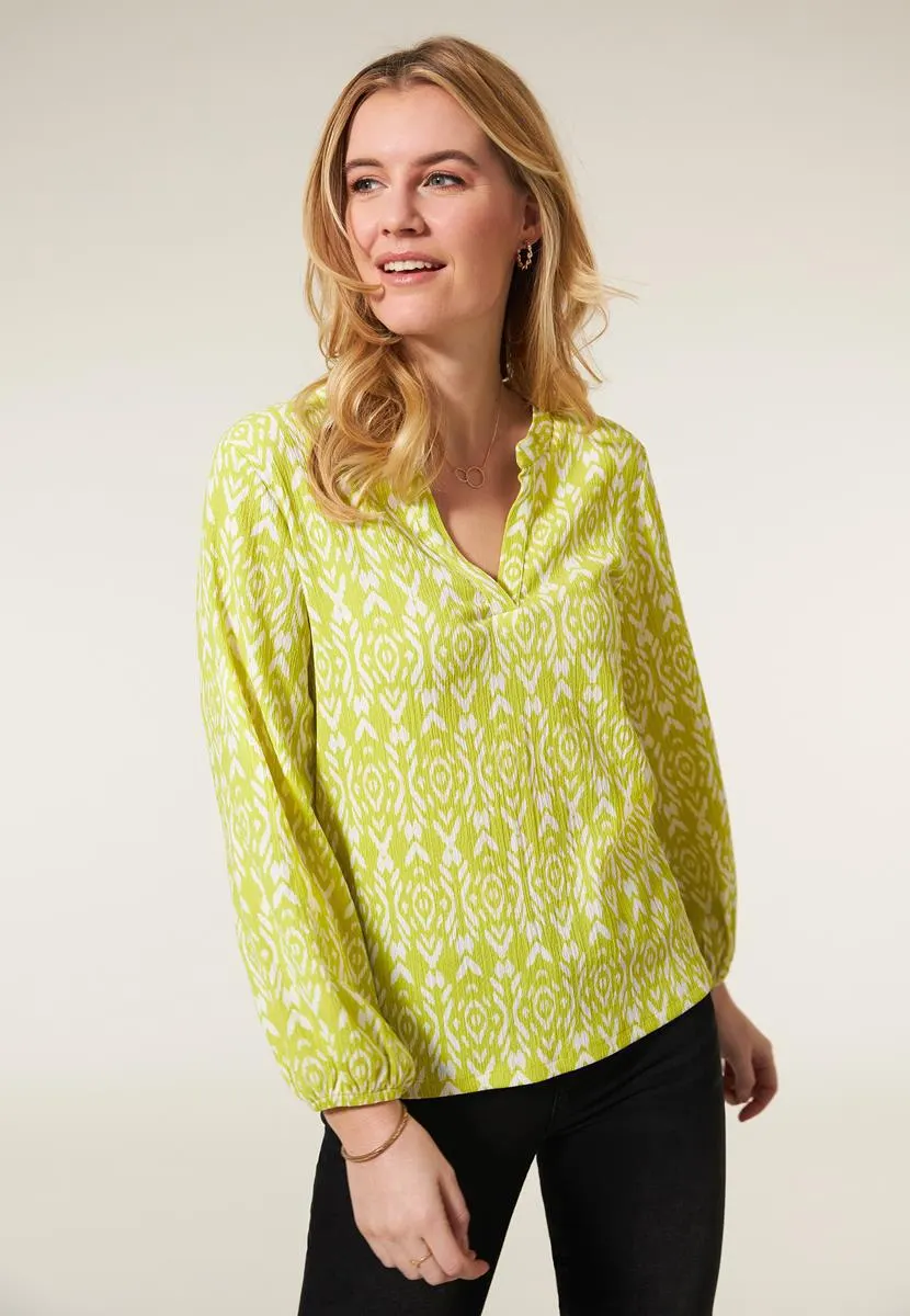 Top print groen