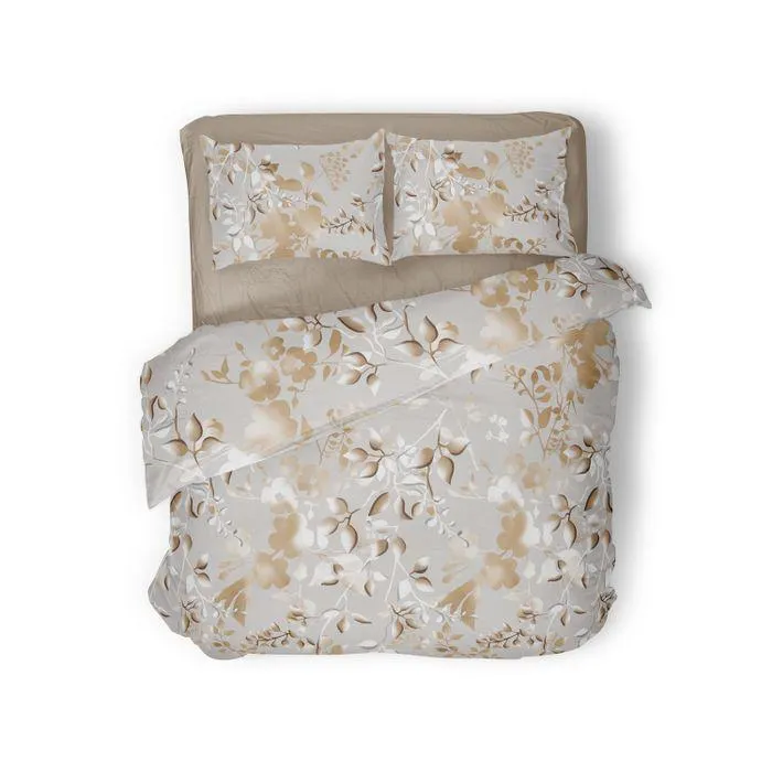 Elegance Dekbedovertrek Micropercal Ebby - naturel