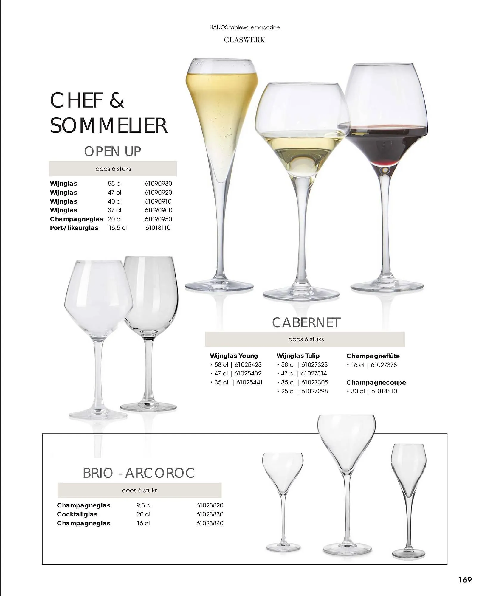 HANOS Tableware Magazine 2023-2024 van 1 januari tot 30 april 2024 - Folder pagina 169