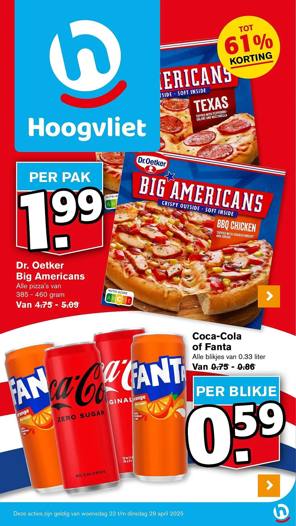 Hoogvliet folder van 23 april tot 29 april 2025 - Folder pagina 1