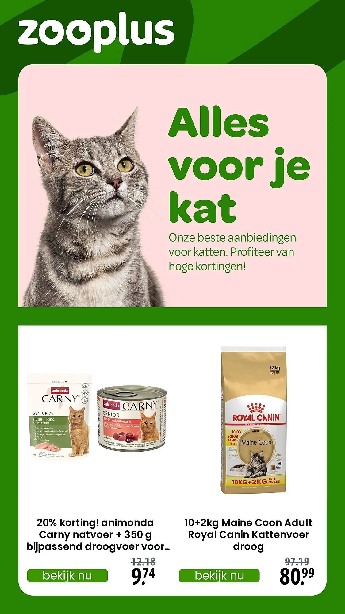 Zooplus folder van 6 april tot 12 april 2025 - Folder pagina 1