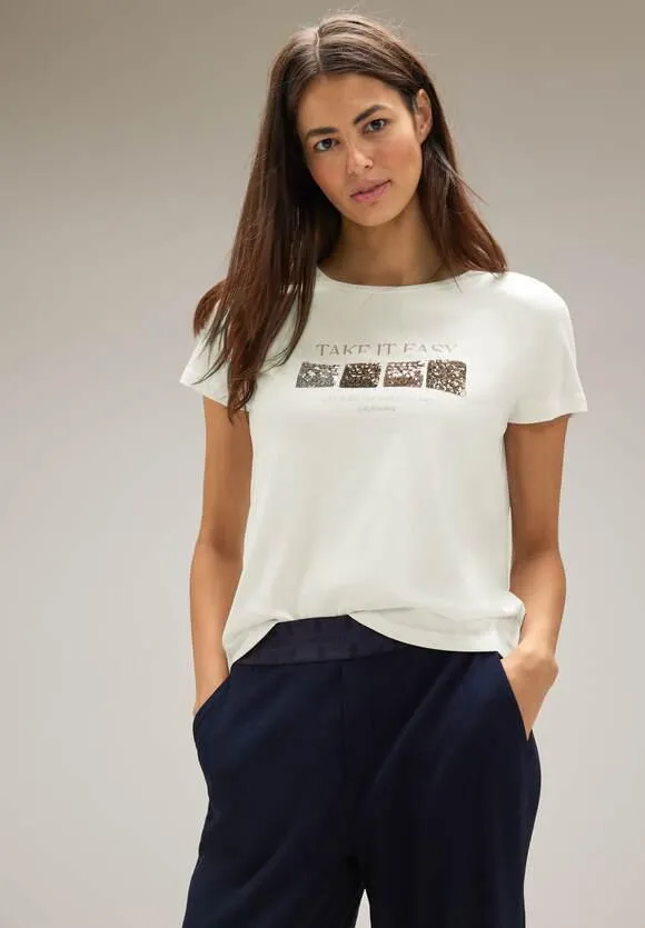T-shirt met pailletten