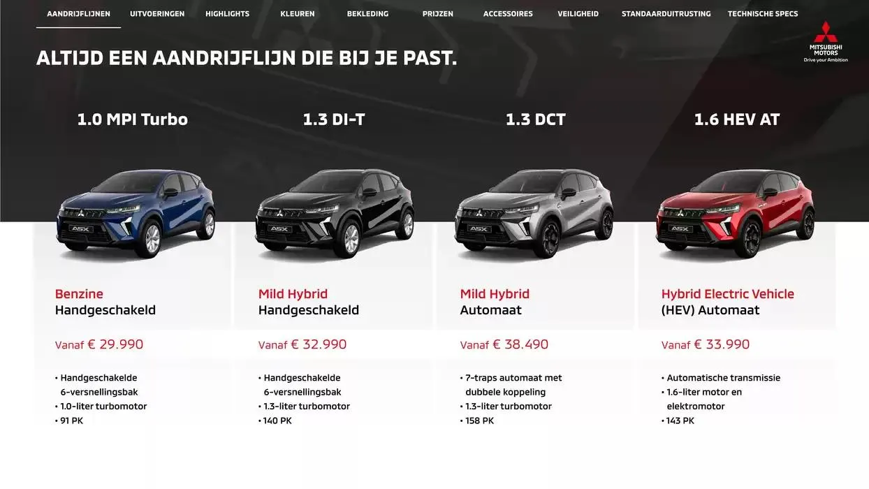 Mitsubishi Asx van 1 januari tot 1 januari 2026 - Folder pagina 3