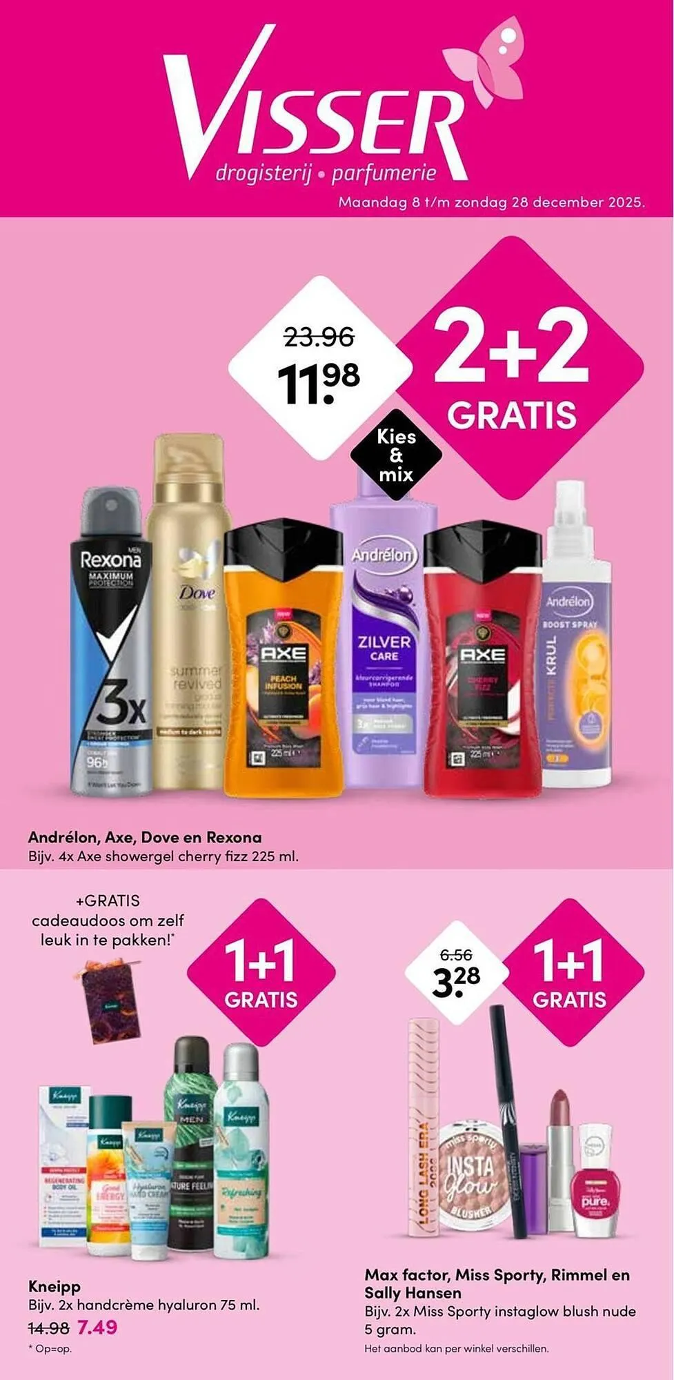 Drogisterij Visser folder van 8 december tot 28 december 2025 - Folder pagina 1