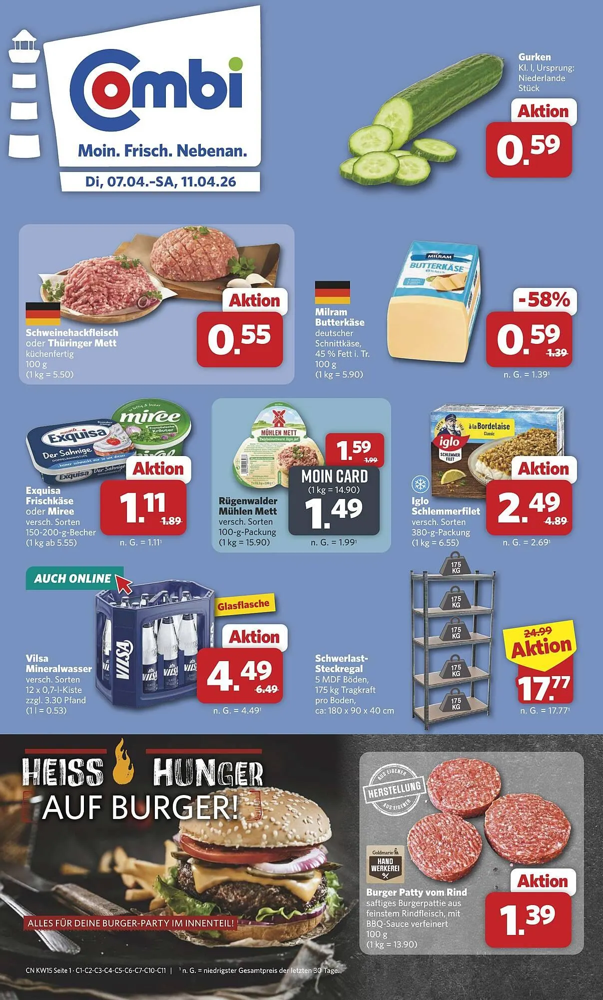 Combi Markt DE folder van 6 april tot 11 april 2026 - Folder pagina 1