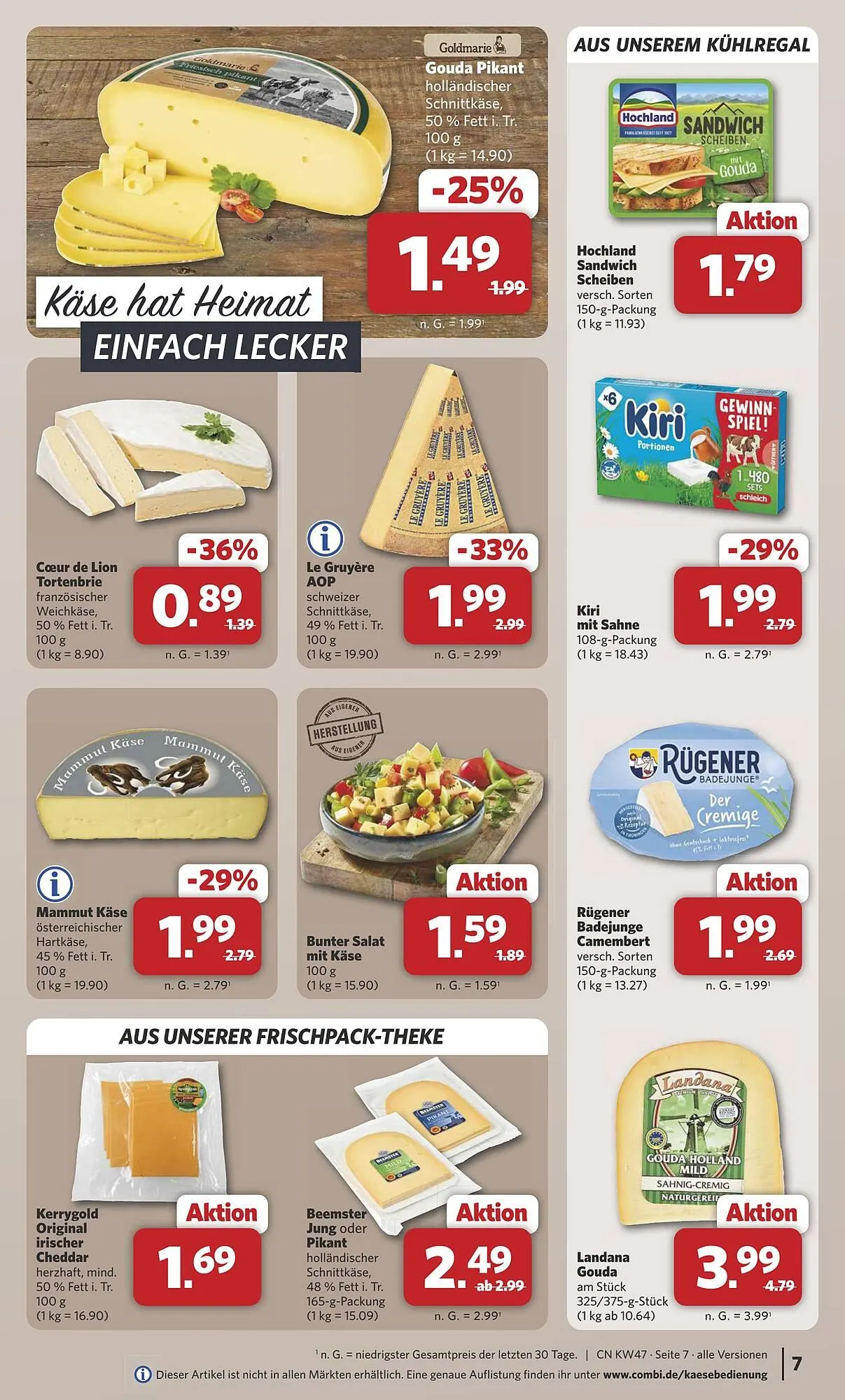 Combi Markt DE folder van 17 november tot 22 november 2025 - Folder pagina 7