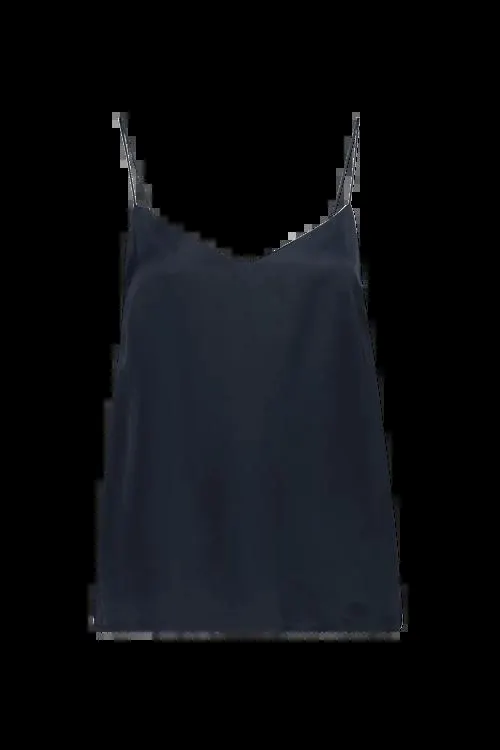 Spaghetti-top satijn