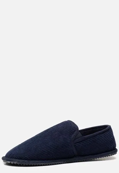 Angro Pantoffels donkerblauw Textiel