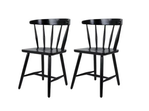 MaximaVida houten spijlenstoel Maximus zwart - doos per 2 stuks