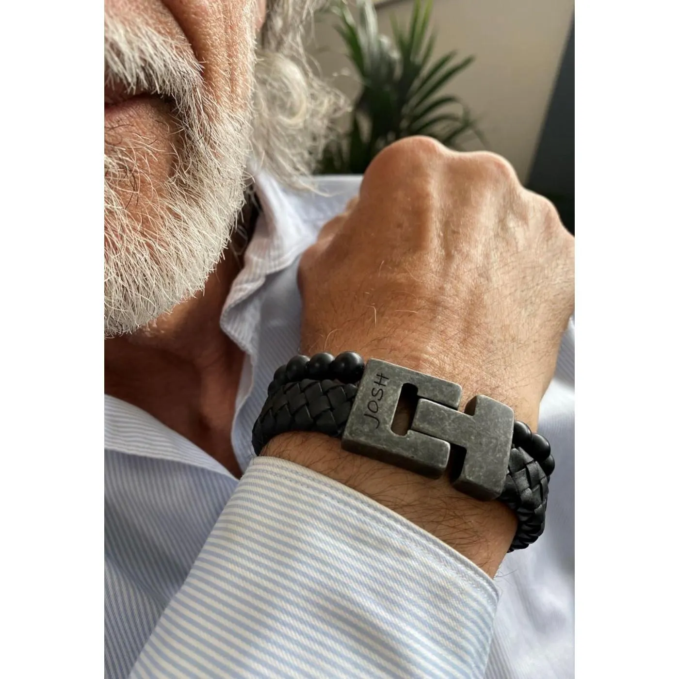 Vintage Black Armband 24966-BRA-VB/BLACK