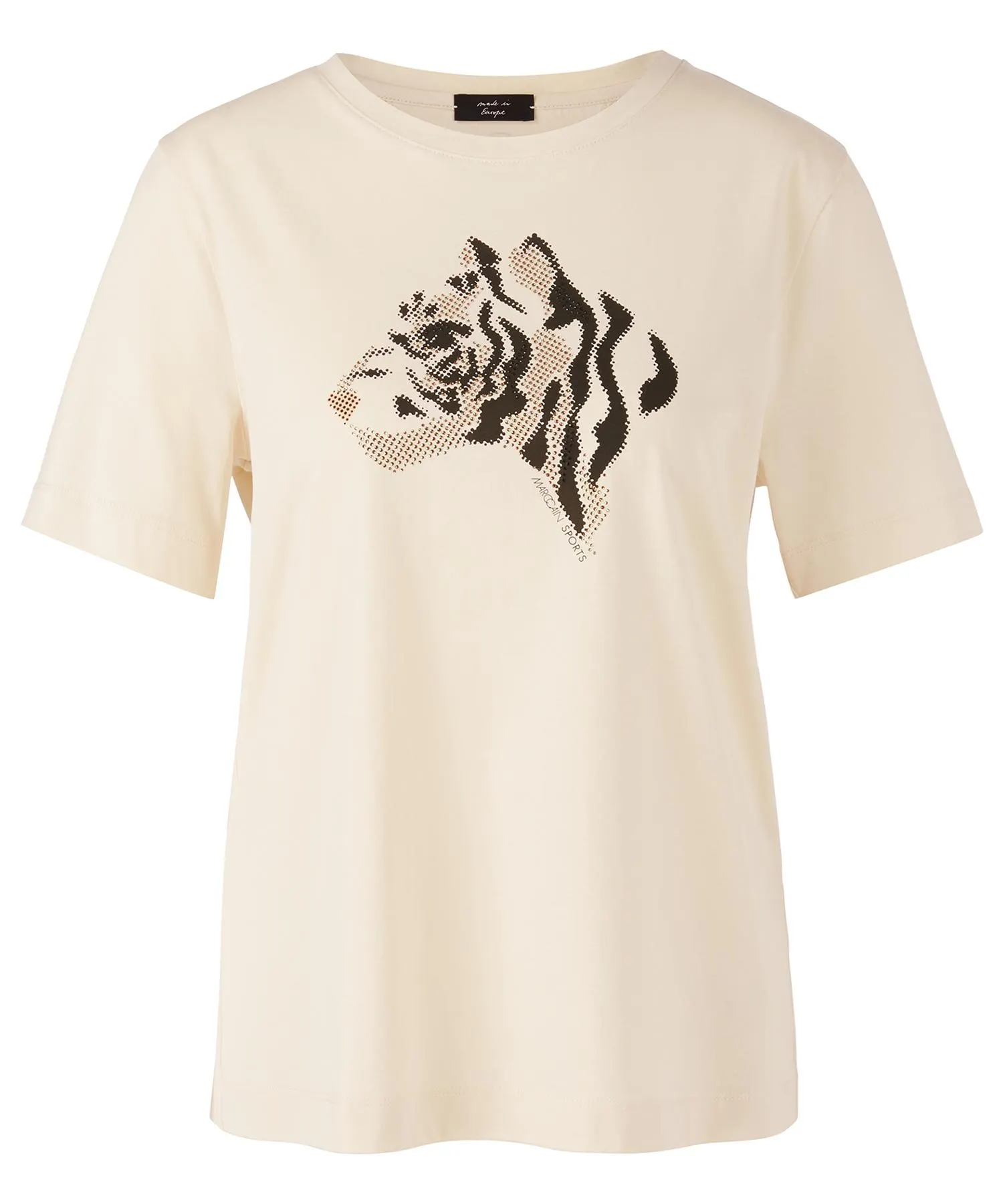 Marc Cain Sports T-shirt tijgerprint strass