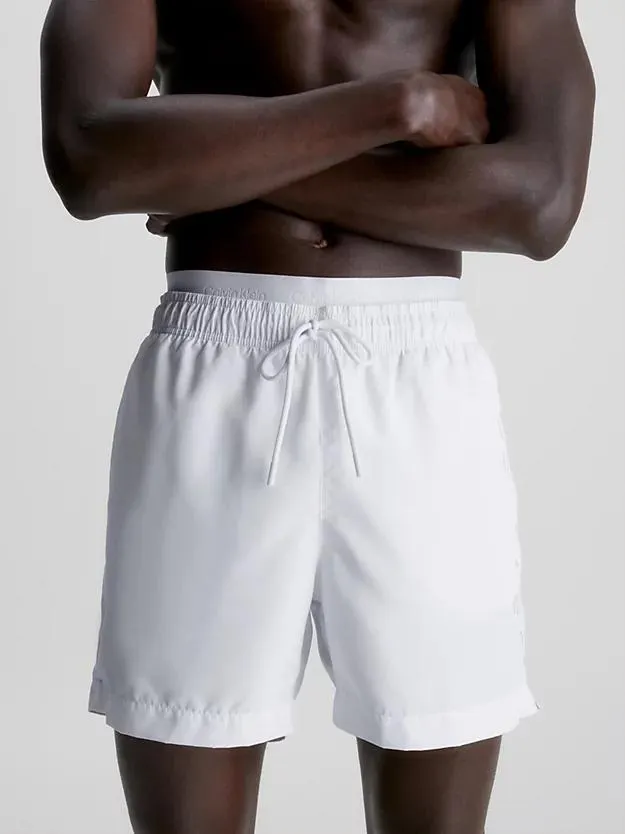 Korte zwemshort met dubbele tailleband - Core Logo