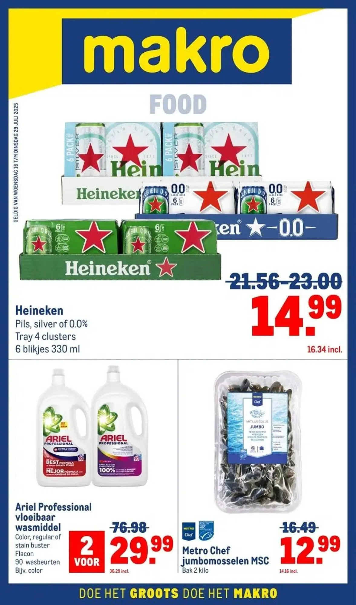 Makro folder van 16 juli tot 29 juli 2025 - Folder pagina 1