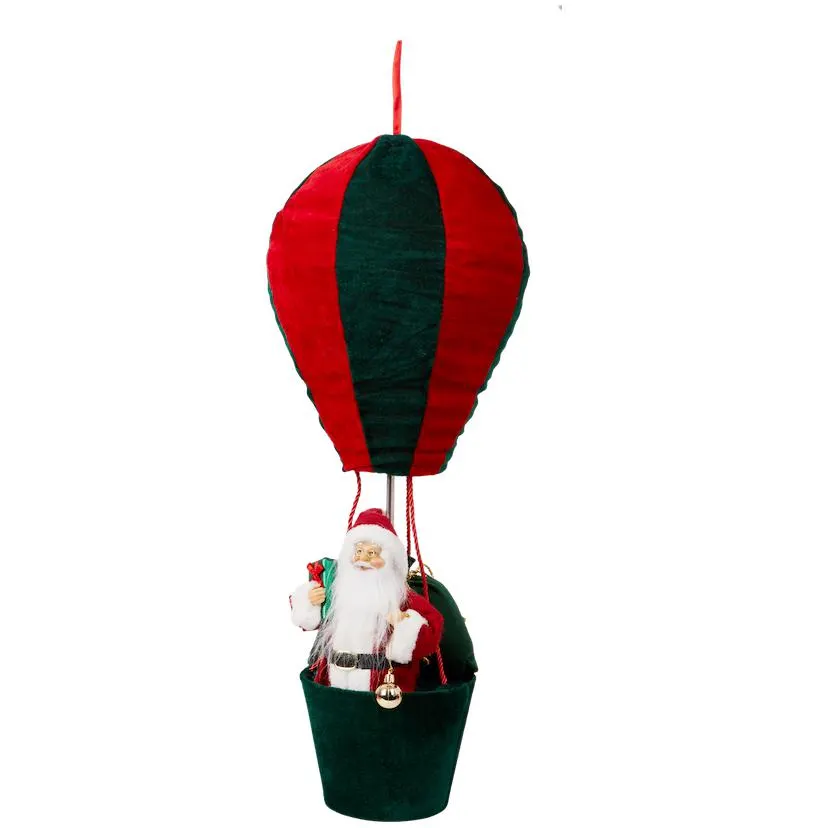 Kerstfiguur in luchtballon