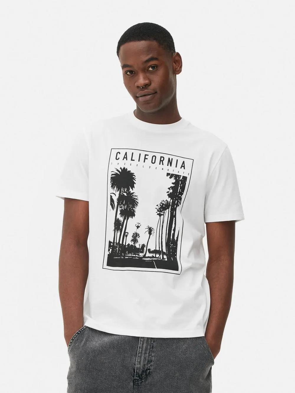 T-shirt met fotoprint California