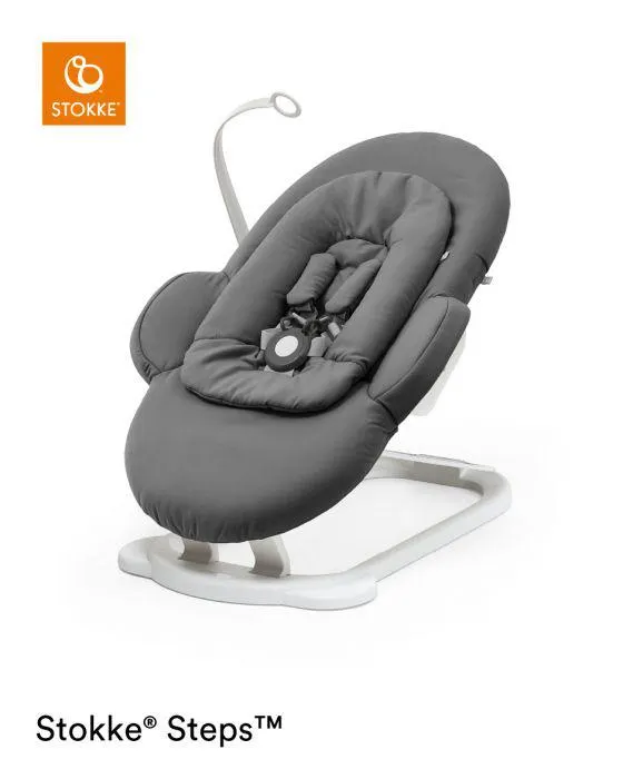 Stokke® Steps™ Wipstoel Herringbone Grey White Onderstel