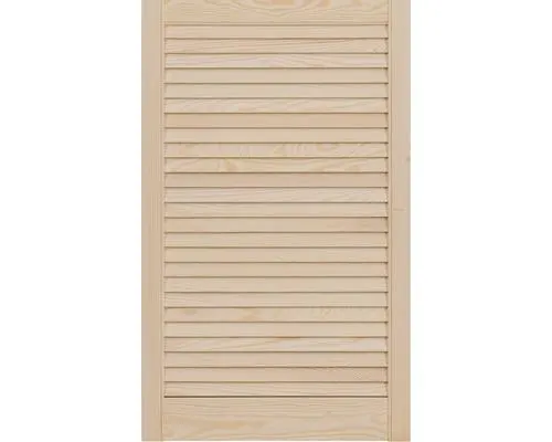 Louvredeur, grenen, open, 61,5 x 39,4 cm