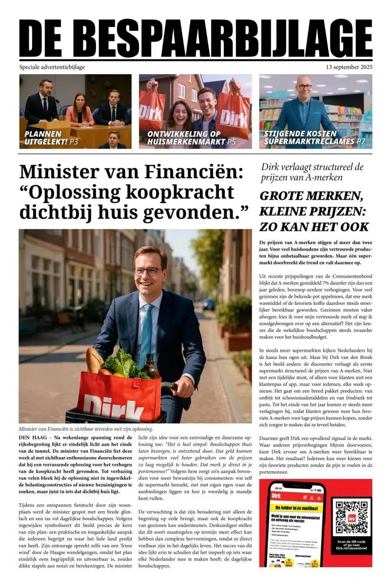 Dirk folder van 13 september tot 20 september 2025 - Folder pagina 1