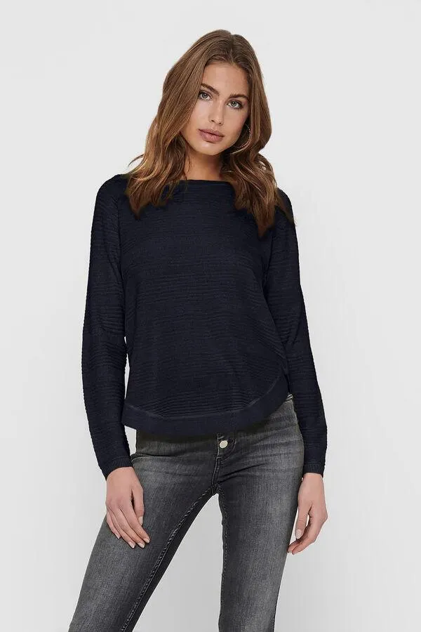 Jersey fluido cuello redondo