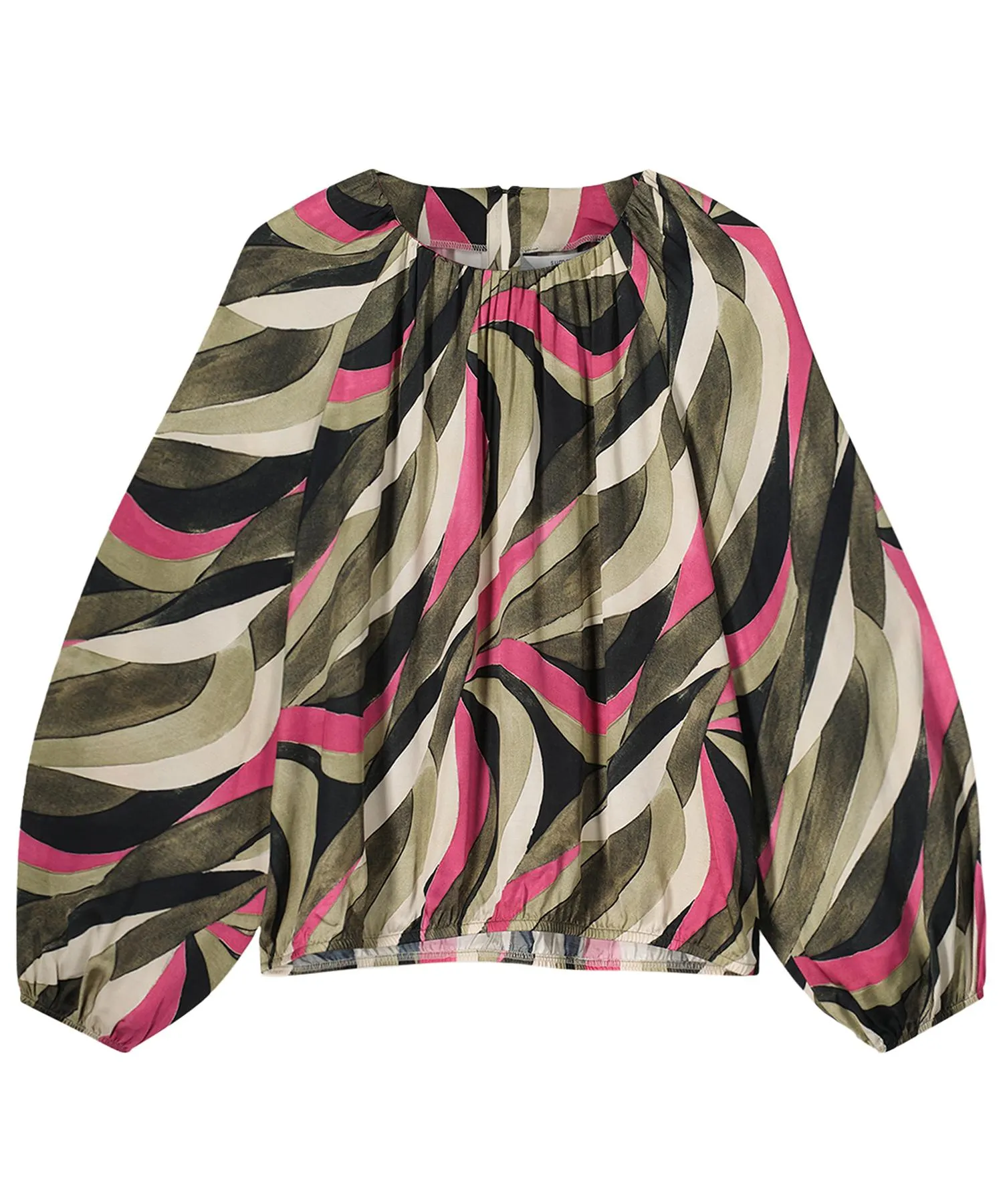 Summum blouse ballonmouw jungle pink