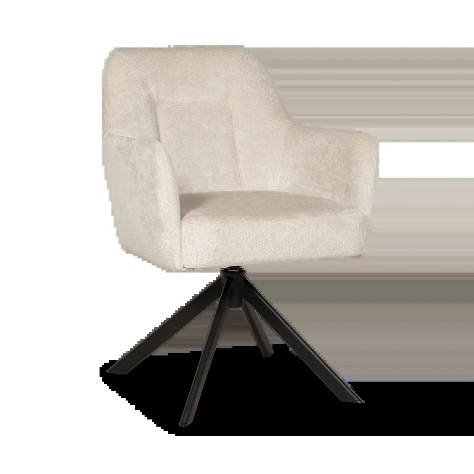 Armstoel (draaibaar + binnenvering) Salina - Perfect Harmony Creme