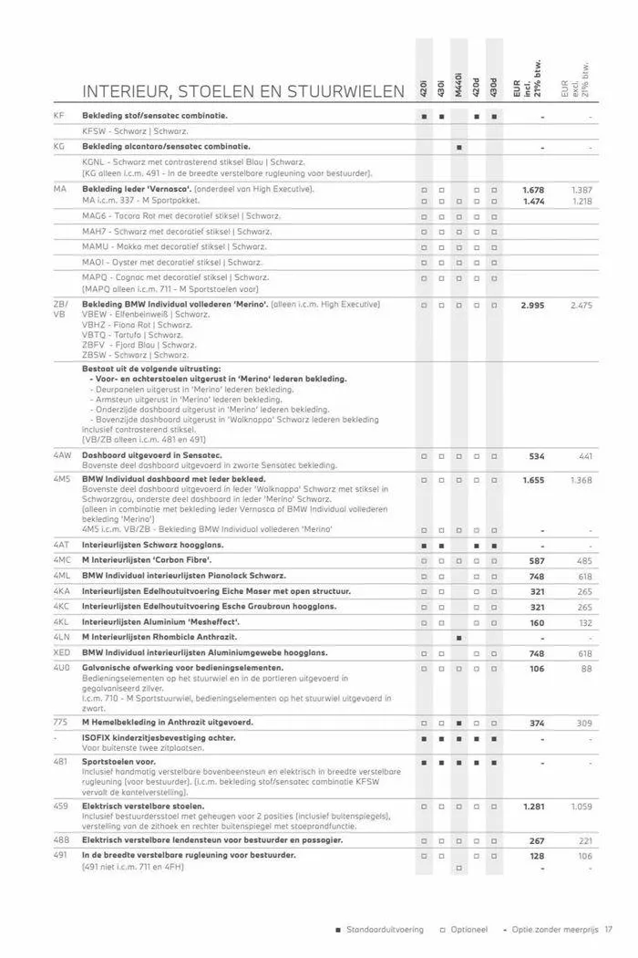 4-serie Gran Coupé van 12 november tot 12 november 2024 - Folder pagina 17