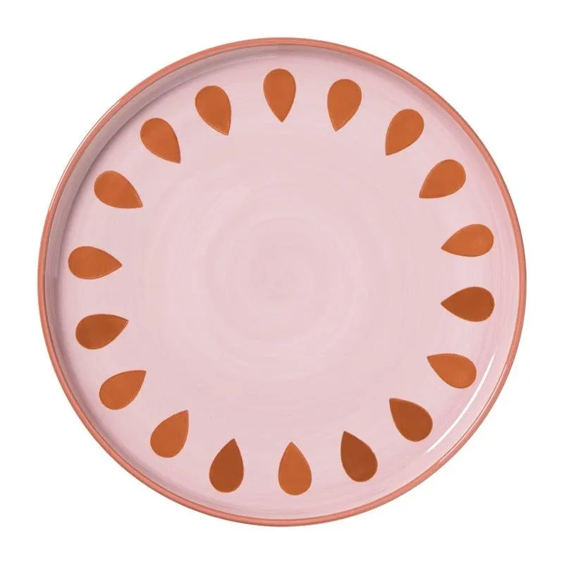 Dinerbord jolie - roze - ø25.5x2.3 cm