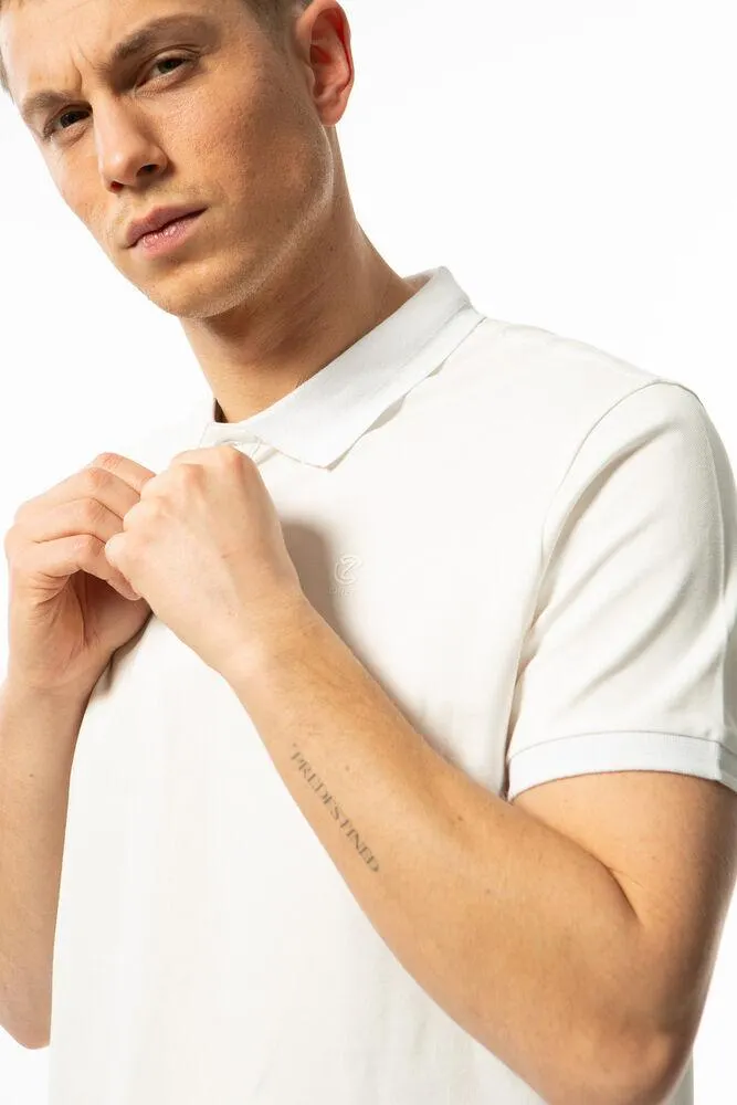 chief polo gebroken wit