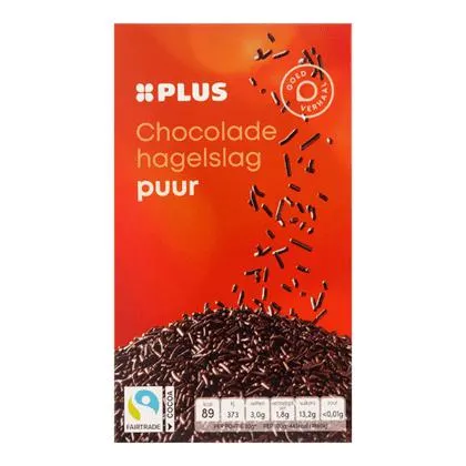 Chocoladehagelslag puur Fairtrade