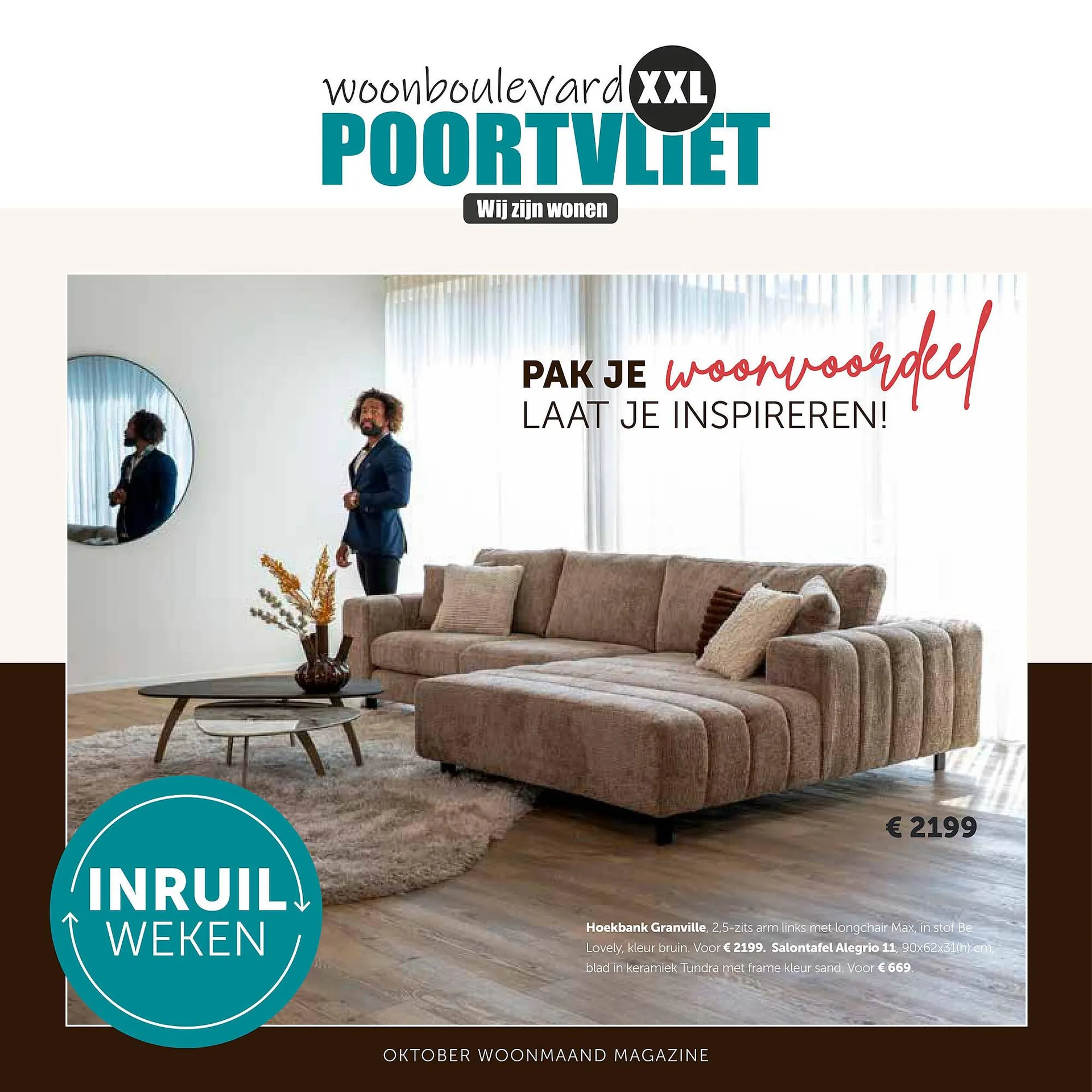 Woonboulevard Poortvliet folder van 1 oktober tot 31 oktober 2025 - Folder pagina 1