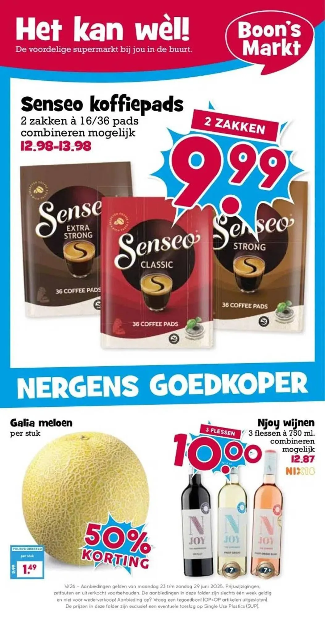 Boon`s Markt folder van 23 juni tot 29 juni 2025 - Folder pagina 1